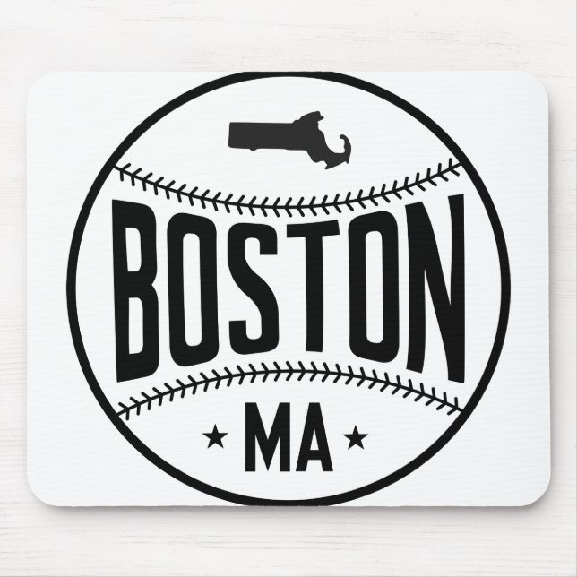 Boston Baseball Themed Mouse Mat (Front)