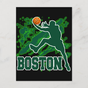 BOSTON BASKETBALL POSTCARD