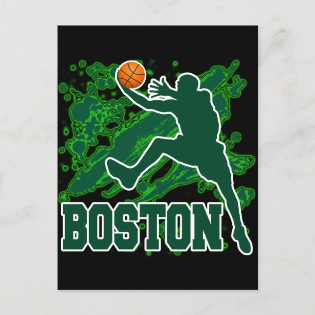 BOSTON BASKETBALL POSTCARD (Front)