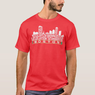 Boston Basketball Team 23 Player Roster Boston Cit T-Shirt