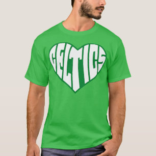 Boston basketball warp text T-Shirt