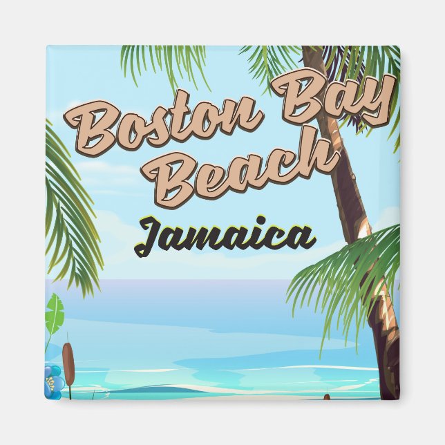 Boston bay beach, Jamaica Magnet (Front)