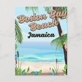 Boston bay beach, Jamaica Postcard