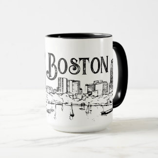 Boston Black and White Mug