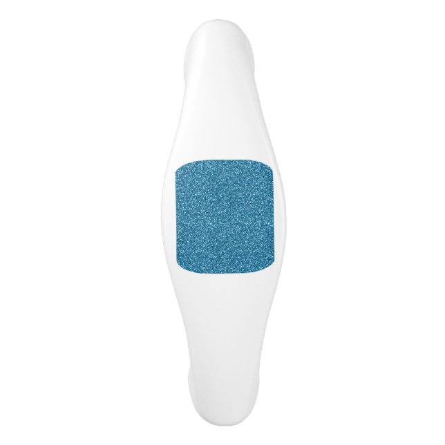 Boston Blue Glitter Ceramic Cabinet Pull (Front)