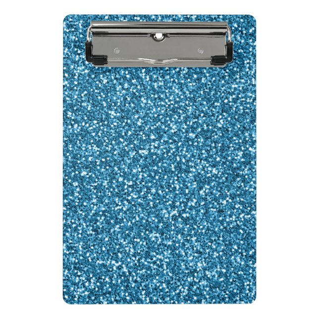 Boston Blue Glitter Mini Clipboard (Front)
