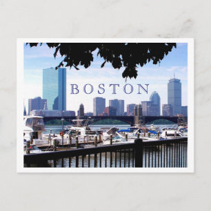 Boston - Boats, Boughs and Bridges Postcard