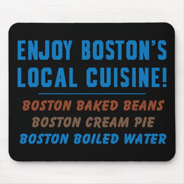 Boston Boiled Water Mouse Mat (Front)