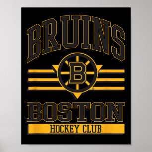 Boston Bruins Hockey Club White Officially License Poster