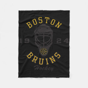 Boston Bruins Hockey Mask White Officially License Fleece Blanket