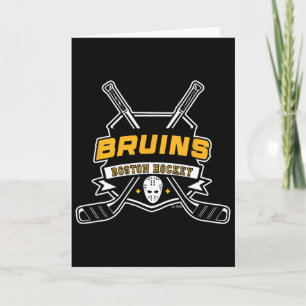 Boston Bruins Hockey Sticks Black Officially Licen Card