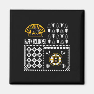 Boston Bruins Ugly Christmas Holiday Sweater  Magnet