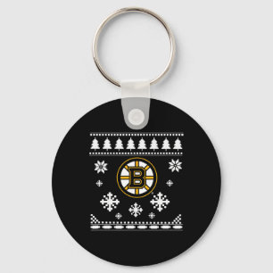Boston Bruins Ugly Christmas Sweater Holidaze Key Ring