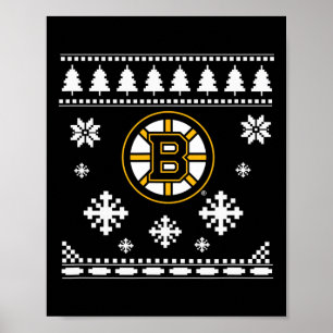Boston Bruins Ugly Christmas Sweater Holidaze  Poster