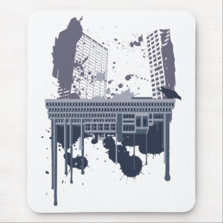 Boston Brutal (blue version) Mouse Mat