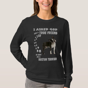 Boston Bull Terrier Dog Mum Dad Costume Cute Bosto T-Shirt