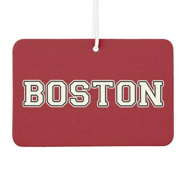 Boston Car Air Freshener (Front)