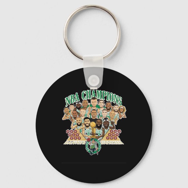 Boston Celtics Banner 18 (team Exclusive) Relaxed  Key Ring (Front)