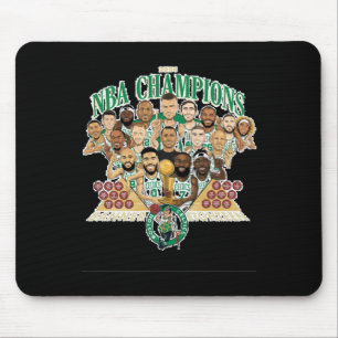 Boston Celtics Banner 18 (team Exclusive) Relaxed Mouse Mat