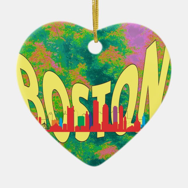 Boston Ceramic Tree Decoration (Front)