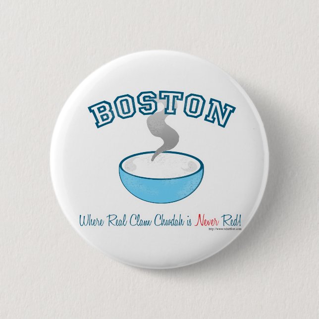 Boston Chowder War 6 Cm Round Badge (Front)