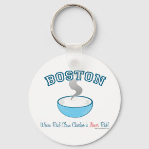 Boston Chowder War Key Ring