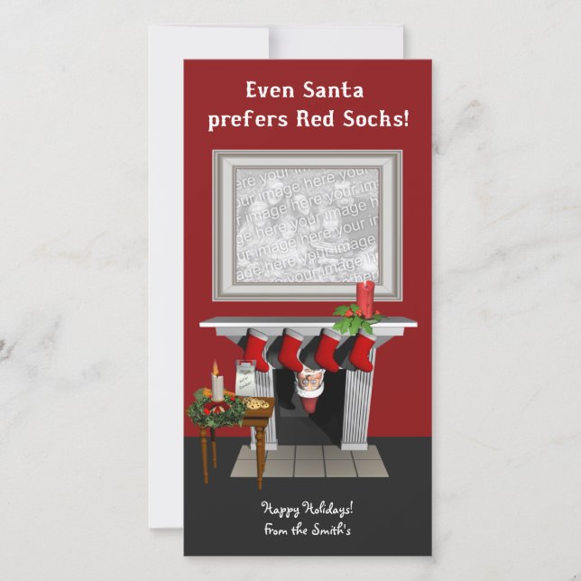 Boston Christmas Photo Card (Front)