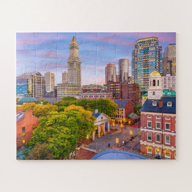 Boston City Buildings Massachusetts USA Jigsaw Puzzle (Horizontal)