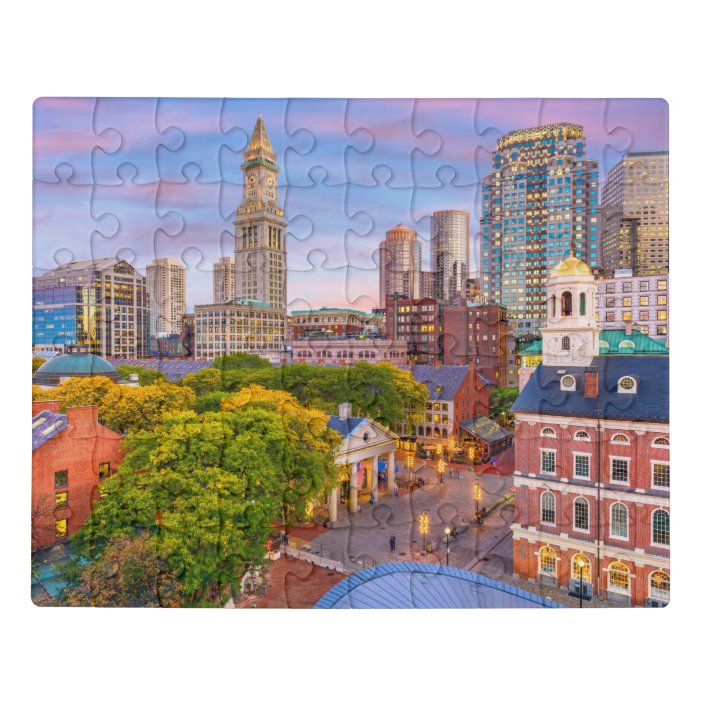 Boston City Buildings Massachusetts USA Jigsaw Puzzle | Zazzle.co.uk