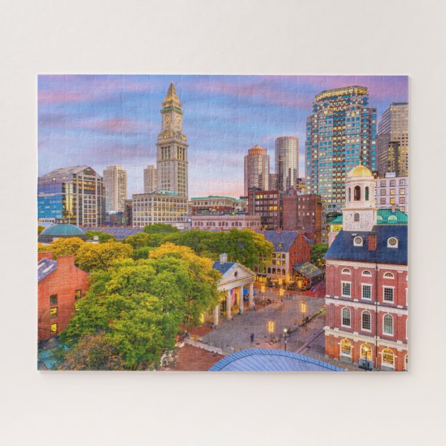 Boston City Buildings Massachusetts USA Jigsaw Puzzle (Horizontal)