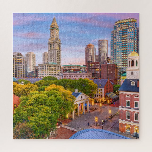 Boston City Buildings Massachusetts USA Jigsaw Puzzle (Vertical)