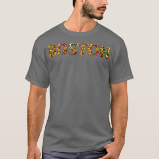 Boston city fruit style T-Shirt