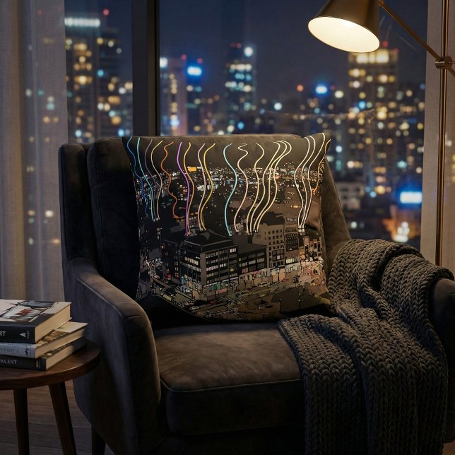 Boston City Lights Cushion (Creator Uploaded)