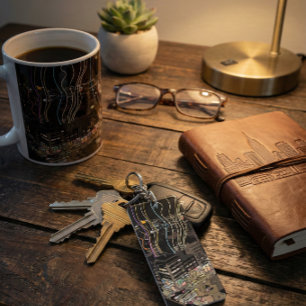 Boston City Lights Key Ring
