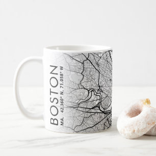 Boston City Map Coffee Mug