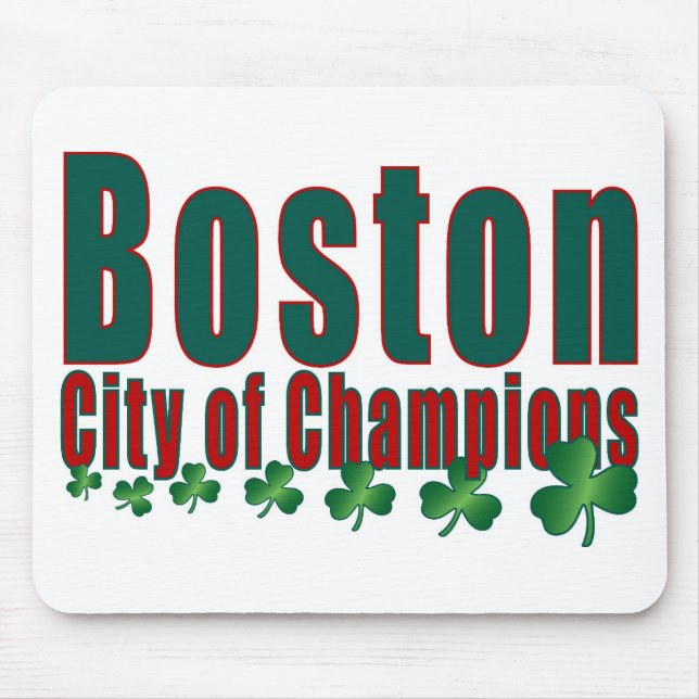 Boston City of Champions Mouse Mat (Front)