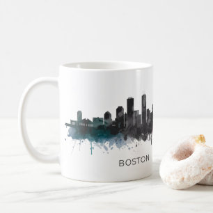 Boston City Skyline, Boston Ma Skyline Coffee Mug