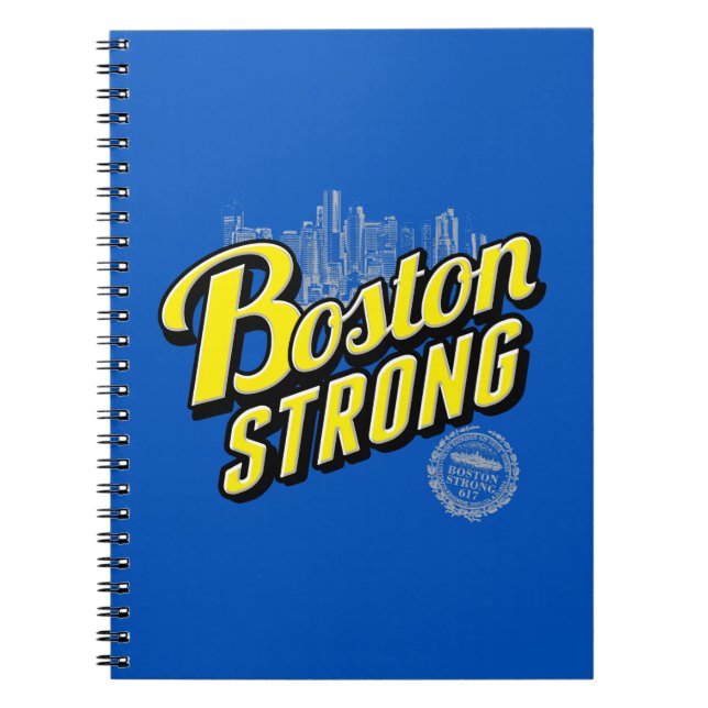 Boston City Strong Remembers on Blue Notebook (Front)