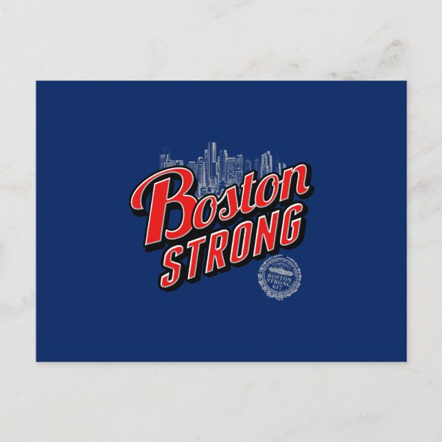 Boston City Strong Remembers Postcard (Front)