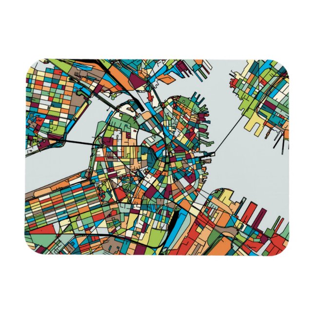 Boston City USA Magnet (Horizontal)