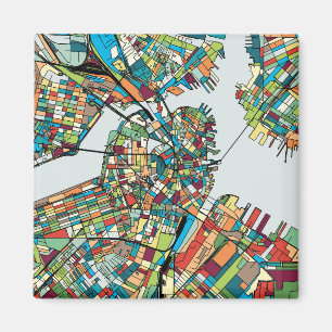 Boston City USA Magnet