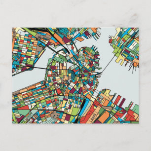 Boston City USA Postcard