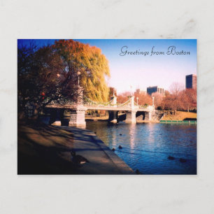 boston common bridge postcard