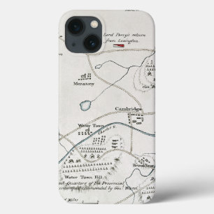 BOSTON-CONCORD MAP, 1775 iPhone 13 CASE