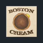 BOSTON CREAM Doughnut Doughnut Breakfast Food Deco Wood Wall Art<br><div class="desc">Wall art features an original marker illustration of a delicious Boston cream doughnut. Perfect for decorating any kitchen or restaurant! Coordinating food and drink designs available. Don't see what you're looking for? Need help with customisation? Click "rebeccaheartsny" (upper right corner) then "contact this designer" to have something created just for...</div>