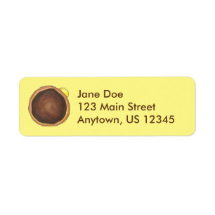 Boston Cream Doughnut Doughnut Labels