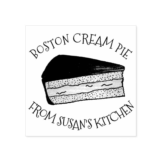 Boston Cream Pie Baked By From The Kitchen Of Rubber Stamp (Imprint)