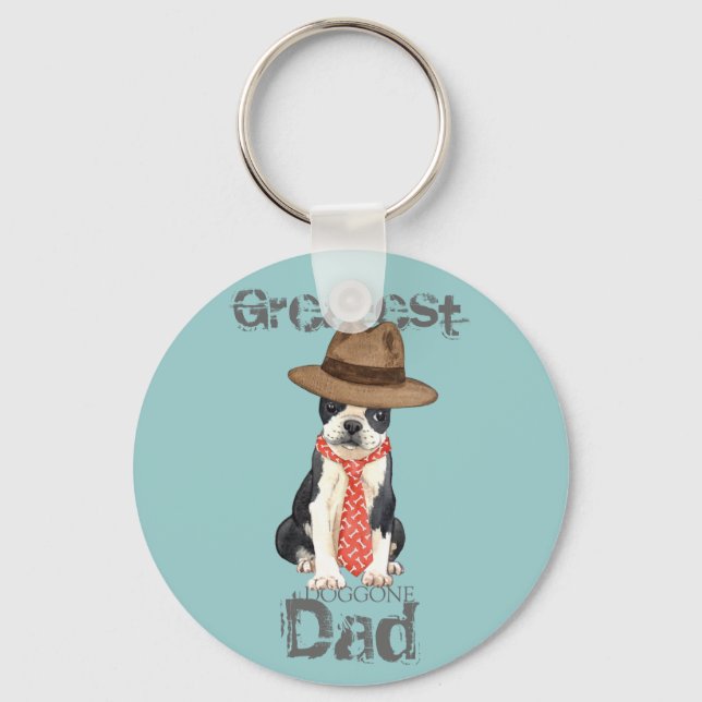 Boston Dad Key Ring (Front)