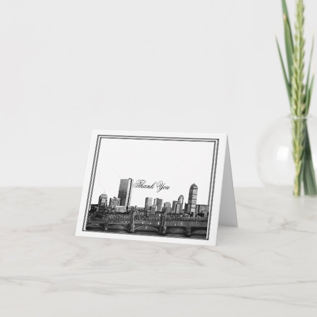 Boston Destination Wedding Thank You (Front)