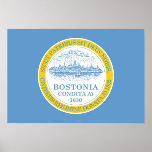 Boston Flag Poster